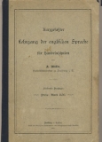 Lehrgang der englischen Sprache, 1901
