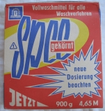 SPEE gekörnt, Vollwaschmittel, Neue Dosierung, DDR