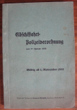 Elbschiffahrtpolizeiverordnung, 1933, Elbschifffahrt- Polizeiverordnung