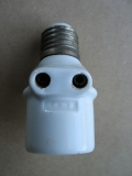 Adapter mit Steckdosen, für Lampenfassung, E27,#6