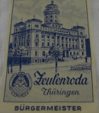 Fähnchen, Lesezeichen Zeulenroda, um 1930