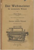 Der Webmeister für mechanische Weberei, 1. Teil, 1926