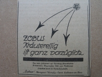 ZOBUS Kräuteressig, Geisenheim, 1919