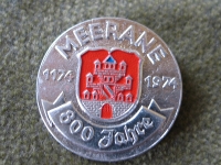 Anstecknadel 800 Jahre Meerane, 1974