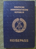Reisepass DDR, ausgestellt 1990