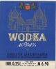 Wodka, Greizer Likörfabrik, Originales Etikett aus DDR- Zeiten, Greiz, #47
