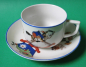 Preview: Kindertasse mit Unterteller, Zum 1. Schulgang, Steubler Zwickau, um 1930, #1