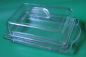 Preview: Butterglocke, Butterdose aus Glas, Pressglas
