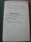 Preview: Ludwig Zeitler, Erinnerungen, um 1910, Widmung des Autors
