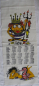 Preview: Kalender, Wandbehang aus Stoff, DDR 1978