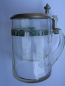 Preview: Bierkrug, Glaskrug mit Deckel, um 1920, #2