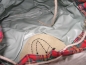 Preview: Kinderrucksack, Campingbeutel, rot/ grün kariert, DDR 60-er Jahre