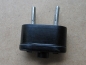 Preview: Stecker Plus/ Minus, Bakelit, für Radio, 30-er Jahre
