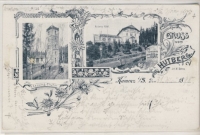 Gruss vom Hutberg, Kamenz, 1898