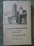 Fahrplan, Taschenfahrplan Verkehrsgebiet Bautzen, 1967, Bus Reichsbahn, Schiff