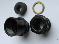 Preview: Stopfbuchsverschraubung PG11, PG 11, Bakelit, schwarz, unbenutzt, #36