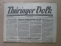 Thüringer Volk, Gera, 24. Mai 1946, Hermann Frank hingerichtet, Anhydrit