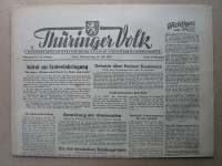 Thüringer Volk, Gera, 10. Juli 1947