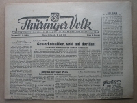 Thüringer Volk, Gera, 9. Juli 1947
