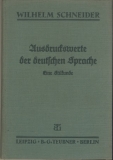Ausdruckswerte der deutschen Sprache, 1931