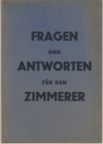 Fragen und Antworten für den Zimmerer, um 1930