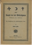 Zum Kampfe der drei Weltreligionen, 1902, Buddhismus, Islam, Christentum