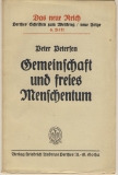 Gemeinschaft und freies Menschentum, 1919
