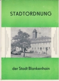 Stadtordnung Blankenhain, DDR 1988