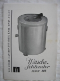 Anleitung Wäscheschleuder HWZ 303, DDR 1964