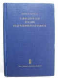 Tabellenbuch für die Kraftfahrzeugtechnik, DDR 1961