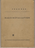 Hausinstallation, DDR 1952