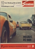 Heft 9/ 1970, Bond Bug, Melkus RS 1000, Wartburg 353