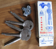 Einbausicherung KWS Suhl, DDR, Sicherheitsschloss, unbenutzt, #2