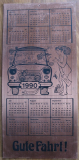 Kalender 1990, Trabant 601, VEB Isokond Berlin