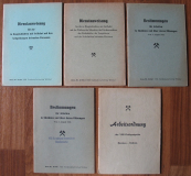 Dienstanweisung, Arbeitsordnung, Flußspatgrube Ilmenau- Gehren, Kaolinwerke Kemmlitz