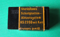 Plattenspielernadel RFT, Tonabnehmer, KS23SD mit Keil, DDR, unbenutzt
