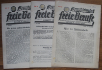 Deutschlands freie Berufe, DAF, Deutsche Arbeitsfront, 6 Zeitschriften 1938