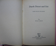 Preview: Durch Dienst und Zeit, Willy Greif, Opladen, Reichsbahn, 1943