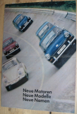 Prospekt VW, Volkswagen, Käfer, Variant, Karmann Ghia, 1965