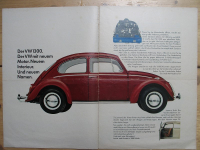 Preview: Prospekt VW, Volkswagen, Käfer, Variant, Karmann Ghia, 1965