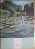 Kalenderrückwand DDR, 70-er Jahre, Seerosenteich