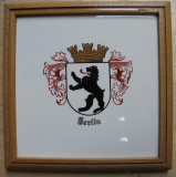 Untersetzer Berlin, Stadtwappen, Berliner Bär, DDR