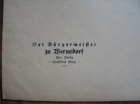 Preview: Bürgermeister zu Wernsdorf, über Weida, Landkreis Greiz, Briefumschlag 30-er Jahre