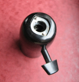 Preview: Lampenfassung aus Bakelit,  mit Schalter, E27, für Scherenlampe etc., #27