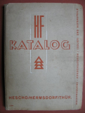 Katalog Hescho Hermsdorf, Kondensatoren, Katalog um 1940