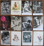 12 Glückwünschkarten, Schulbeginn, Schulanfang, DDR 60-er Jahre, #435