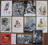 11 Glückwünschkarten, Schulbeginn, Schulanfang, DDR 60-er Jahre, #434