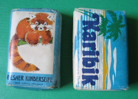 Kinderseife, Karibik, 2 Stück Florena Seife, DDR