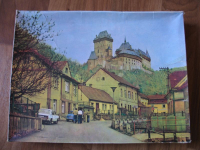Annaberger Puzzle, Burg Karlstein CSSR, 1000 Teile, DDR um 1980