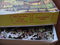 Preview: Annaberger Puzzle, Burg Karlstein CSSR, 1000 Teile, DDR um 1980